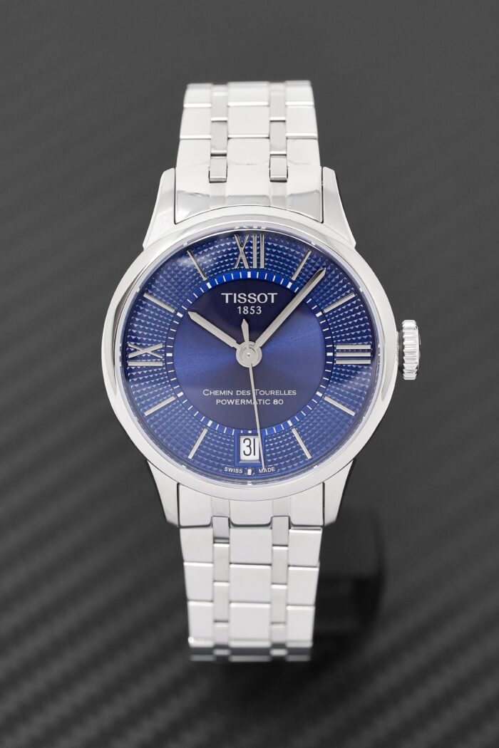 Tissot Ladies Automatic Watch Chemin Des Tourelles Powermatic 80 Blue - T099.207.11.048.00 - Image 4